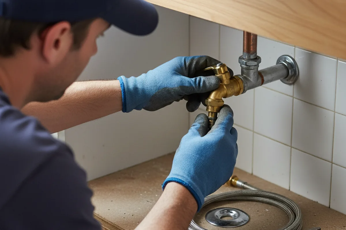 Shutoff valve and fitting work during Repiping in Elbing